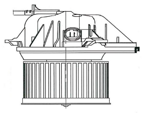 LUZAR LFH2022 Вентилятор отопителя! Citroen Berlingo, Peugeot Partner 1.1-2.0i/HDi 96>