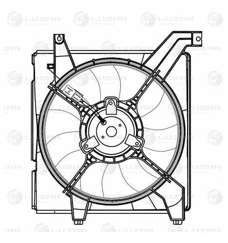 LUZAR LFK 0803 Электровентилятор охлаждения