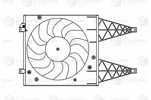 LUZAR LFK 1805 Электровентилятор охлаждения