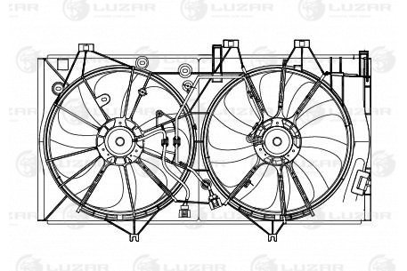 LUZAR LFK 1909 Электровентилятор охлаждения