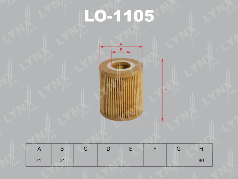 LYNX LO-1105 Фильтр масляный! BMW E46 1.6i/1.8i 01>