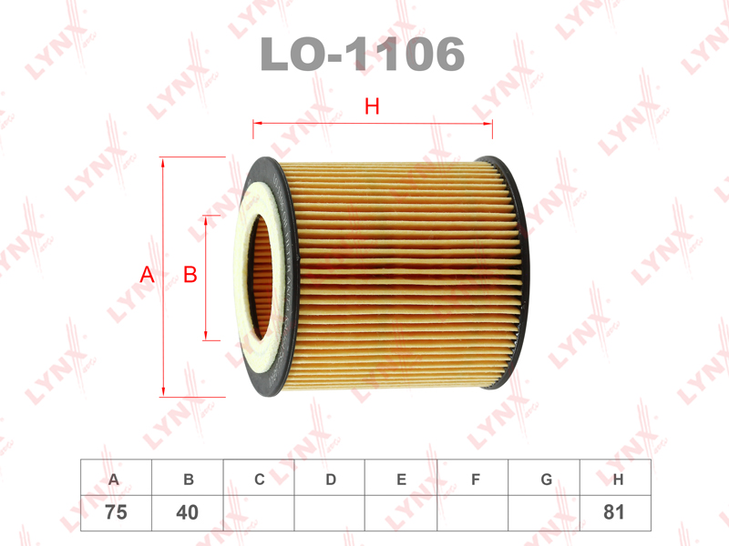 LYNX LO-1106 Масляный фильтр