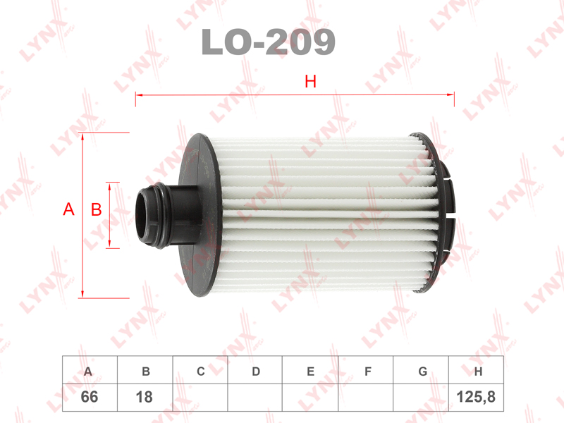 LYNX LO-209 Фильтр масляный