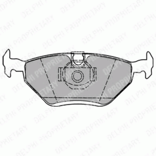 DELPHI LP1423 Колодки дисковые з. BMW E46 1.6-2.8/D, Rover 75 1.8-2.5/CDT 98>