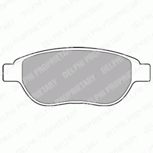 DELPHI LP1653 Колодки дисковые п. Peugeot 307, Citroen Xsara 1.6-2.0/HDi 00>;Колодки тормозные