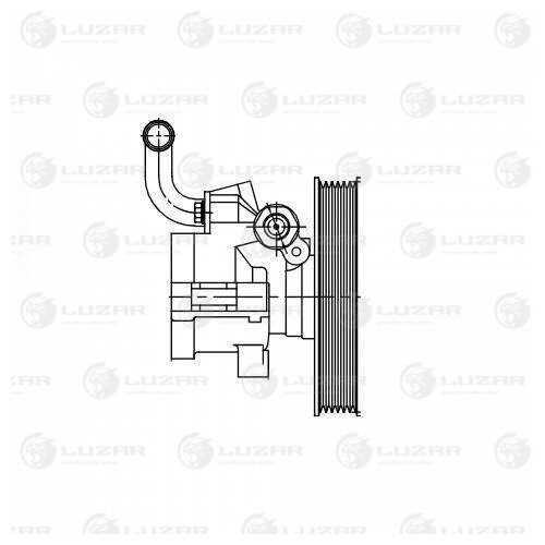 LUZAR LPS 0502 Насос гидроусилителя руля! Chevrolet Lacetti 04>