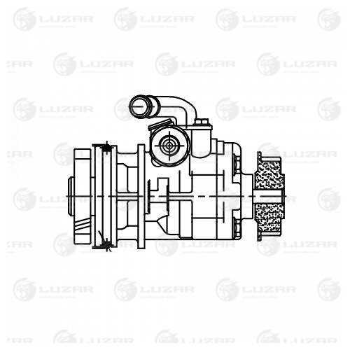 LUZAR LPS 1801 Насос ГУР для а/м VW Caravelle (03-)/Multivan (03-) 2.5D