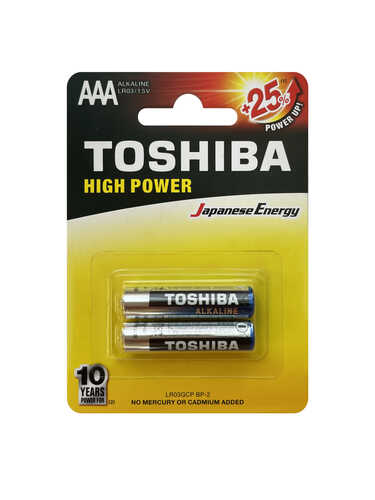 TOSHIBA LR03GCPBP2 Батарейка 2шт) LR03 мизинчик AAA 1 5V;Батарейка (2ШТ) LR03 мизинчик AAA 1,5V