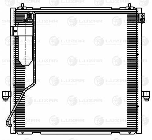 LUZAR LRAC 1149 Радиатор кондиционера (конденсеры)