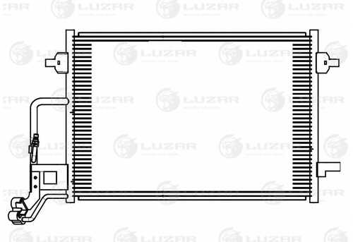LUZAR LRAC 1865 радиатор кондиционера! VW Passat B5 00>