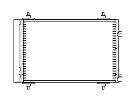 LUZAR LRAC20GK Радиатор кондиционера! Citroen C4, Peugeot 307 1.4-2.0 03>