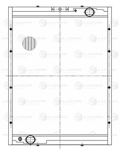 LUZAR LRC 0705 Радиатор охлаждения! повышенная теплоотдача, алюм. KAMAZ 65115/65111/65116/6540