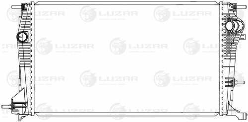 LUZAR LRC0904 Радиатор системы охлаждения! Renault Megane III 08>