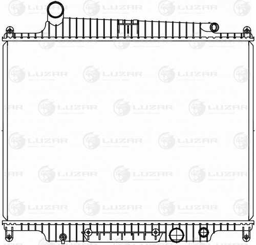 LUZAR LRC 10161 Радиатор системы охлаждения! Land Rover Range Rover III 01>