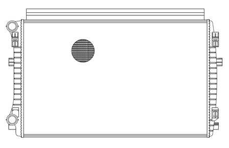 LUZAR LRC18EM Радиатор системы охлаждения! Audi A3, Seat Leon, VW Golf 1.2-2.0TFSi/TDi 12>