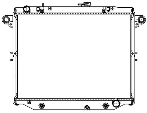 LUZAR LRC 1949 Радиатор охлаждения! Toyota Land Cruiser 100 4.2TD/4.5i 98>