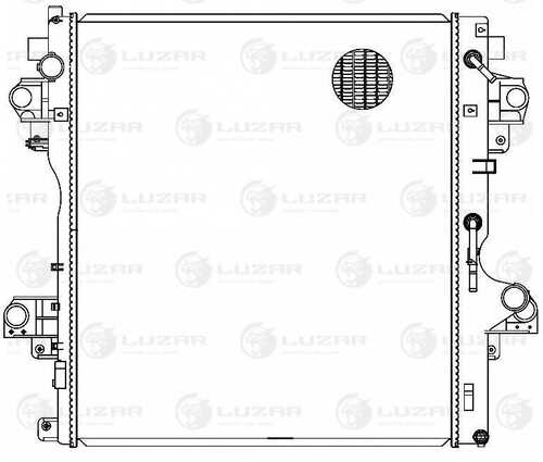 LUZAR LRC 1973 Радиатор системы охлаждения! Toyota Land Cruiser Prado 150 09>