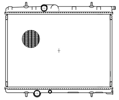 LUZAR LRC 2009 Радиатор системы охлаждения! Citroen Xsara, Peugeot 307 1.6/2.0 16V 00>
