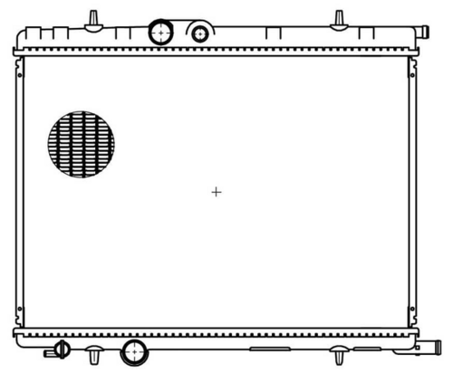 LUZAR LRC 20F4 Радиатор системы охлаждения! Citroen C4, Peugeot 308 1.4-1.6 08>