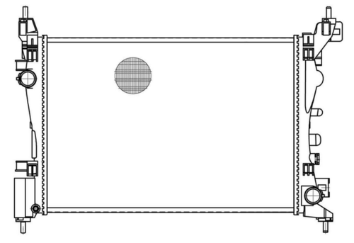 LUZAR LRC2139 Радиатор системы охлаждения! Opel Corsa D 1.2-1.4 10>