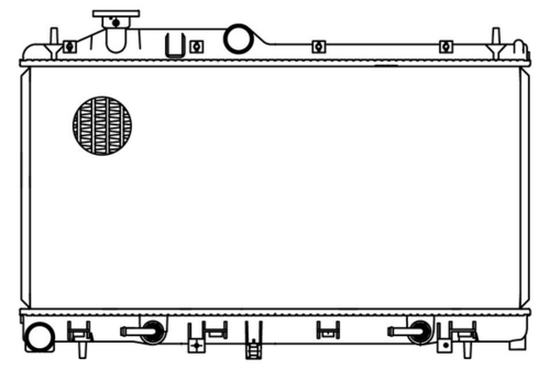LUZAR LRC 22112 Радиатор системы охлаждения! Subaru Forester 2.5i 08>
