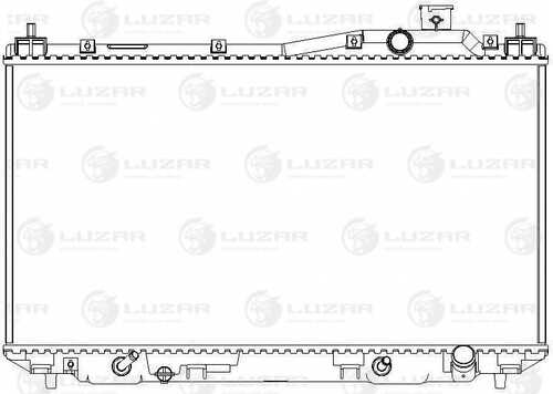 LUZAR LRC 2311 Радиатор системы охлаждения! Honda Civic VI 1.4/1.6/1.7 01-05