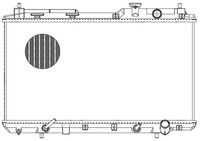 LUZAR LRC 2317 Радиатор системы охлаждения! Honda CR-V 2.0 16V 97>