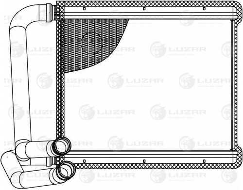 LUZAR LRH 0803 Радиатор печки! Hyundai Solaris II 17>