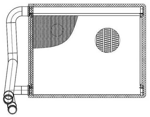 LUZAR LRH0816 Радиатор печки! Hyundai Accent 1.4-1.6/1.5CRDi 05>
