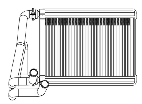LUZAR LRH08S5 Радиатор печки! Hyundai ix35, KIA Sportage 09>