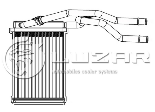 LUZAR LRH1031 Радиатор печки! Ford Fiesta/Fusion all 01>