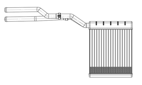 LUZAR LRH1041 Радиатор печки! Ford Mondeo 07>