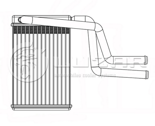 LUZAR LRH1070 Радиатор печки! Ford Mondeo all 96-03