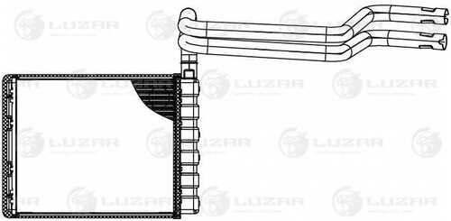 LUZAR LRH1075 Радиатор печки! Ford Focus/C-Max 1.4-2.0/1.8TDCi 04>