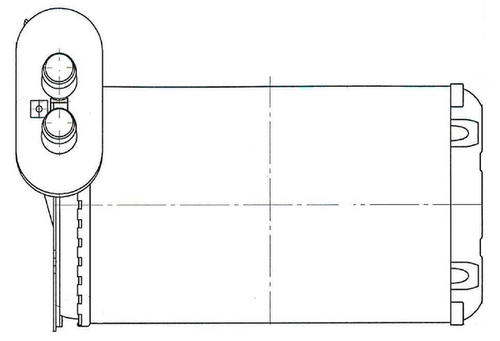 LUZAR LRH 1831 Радиатор печки! VW Golf, Audi A3 96>;Радиатор отопителя