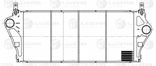 LUZAR LRIC 0904 Радиатор интеркулера! Renault Megane III 08>