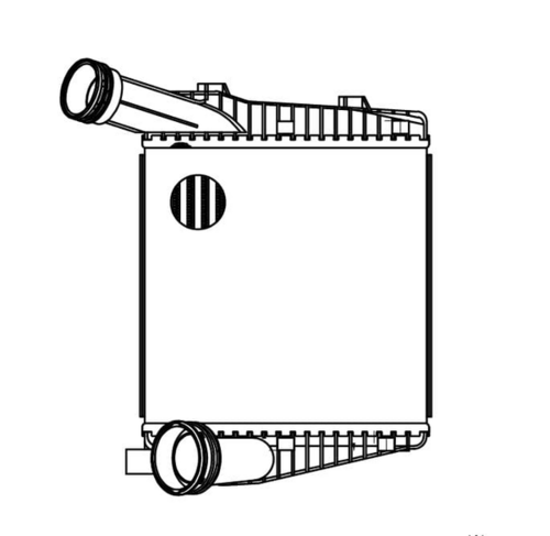 LUZAR LRIC 1856 Радиатор интеркулера! VW Touareg 3.0 TDI 02>
