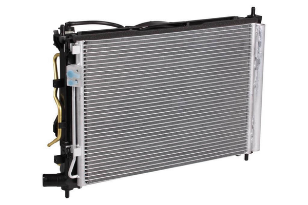 LUZAR LRK081L4 Блок охлаждения! радиатор+конденсер+вентилятор Hyundai Solaris, KIA Rio 1.4i/1.6i 4AT 10>