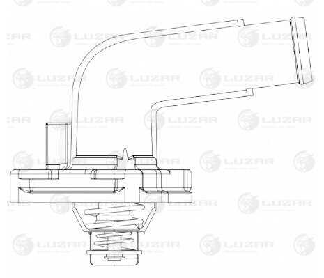 LUZAR LT 1437 Термостат! Nissan Cefiro 3.0 94>, Infiniti G37/QX50/QX70 3.5/3.7 08>