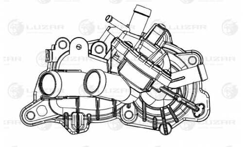 LUZAR LT 1822 Термостат! Skoda Octavia A7 13>
