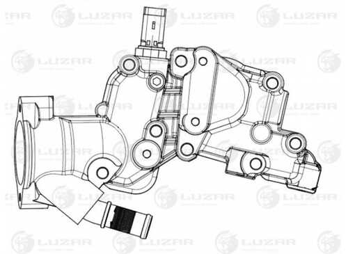 LUZAR LT 2072 Термостат! PSA C5 08>