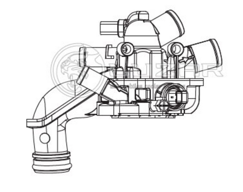 LUZAR LT20Z6 Термостат! Peugeot 207/308/3008/5008, Citroen DS3/C4, Mini Mini/Clubman 1.6i 06>