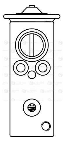 LUZAR LTRV0998 Клапан расширительный кондиционера! Renault Logan 08>