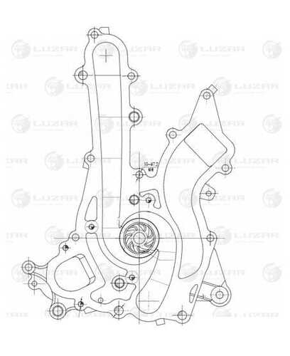 LUZAR LWP 1512 Насос электрический! MB W176/W246/W212 10>, VW Crafter 06>