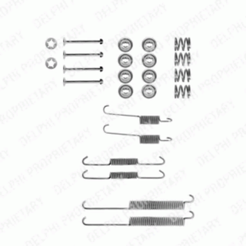 DELPHI LY1180 Ремкомплект торм. колодок зад. Renault Clio/Thalia 1.2/1.4/1.6/1.9D 9>;Датчик