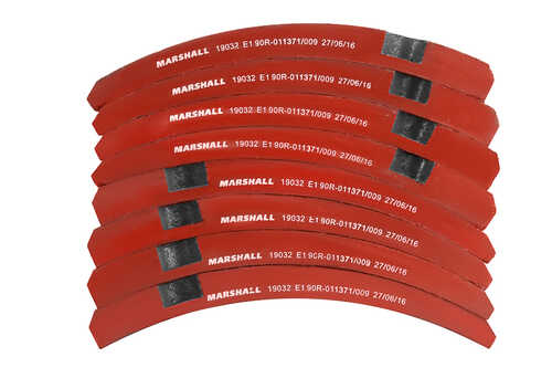 MARSHALL M2190321 Накладки тормозные комплект (1 ремонт) (С заклепками) 19032