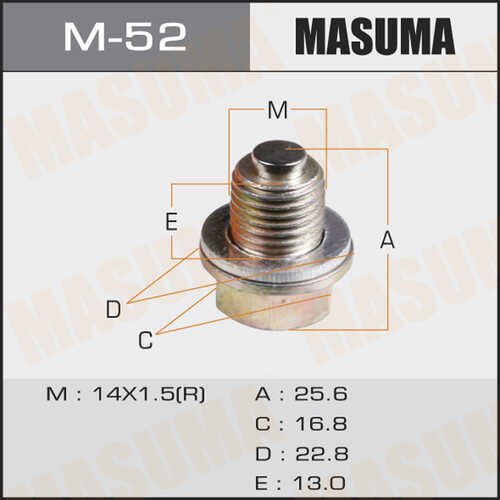 MASUMA M52 Пробка поддона! Hyundai Accent 95>/Elantra 96>/Sonata 94>/Tucson 04>
