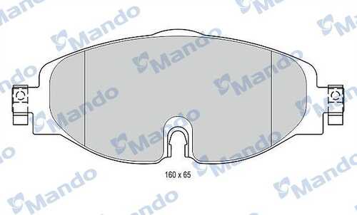 MANDO MBF015281 Комплект тормозных колодок, дисковый тормоз;Колодки тормозные