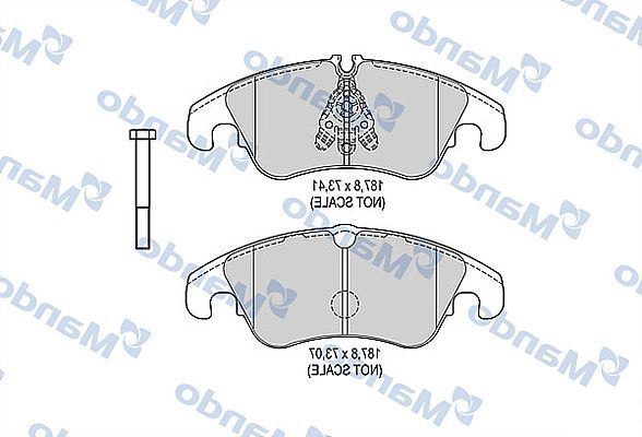 MANDO MBF015388 Колодки тормозные