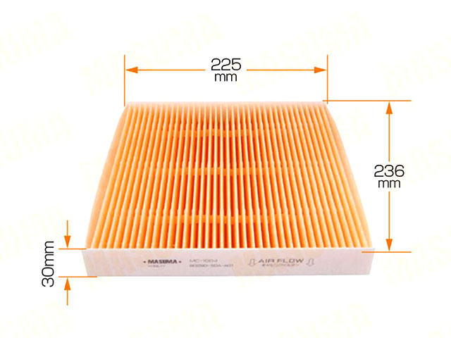 MASUMA MC-1004 Фильтр салона! Honda Accord 2.0/2.4 03>, Toyota Avensis 1.8 03>;Фильтр салонный